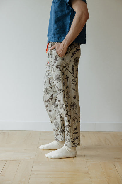 Hemp Tie Pant- Dandelion