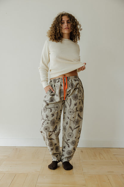 Hemp Tie Pant- Dandelion