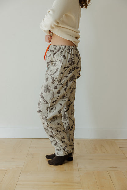 Hemp Tie Pant- Dandelion