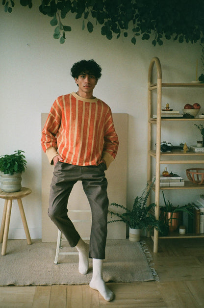 Red Stripe Sweatshirt