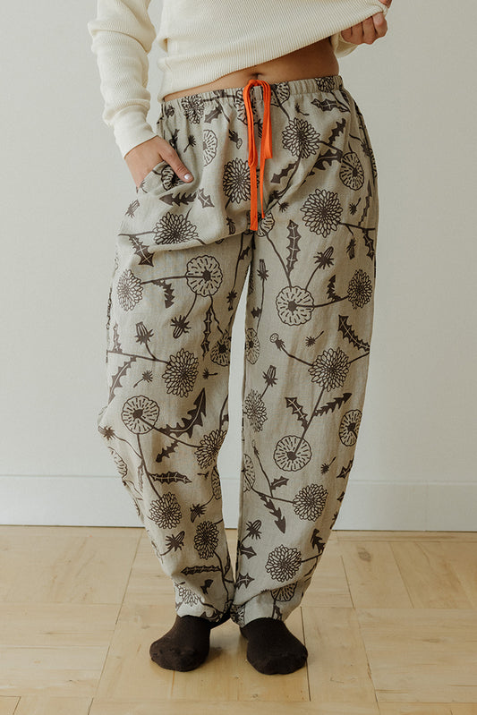 Hemp Tie Pant- Dandelion