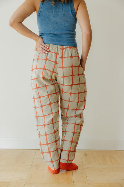 Hemp Tie Pant- Fence