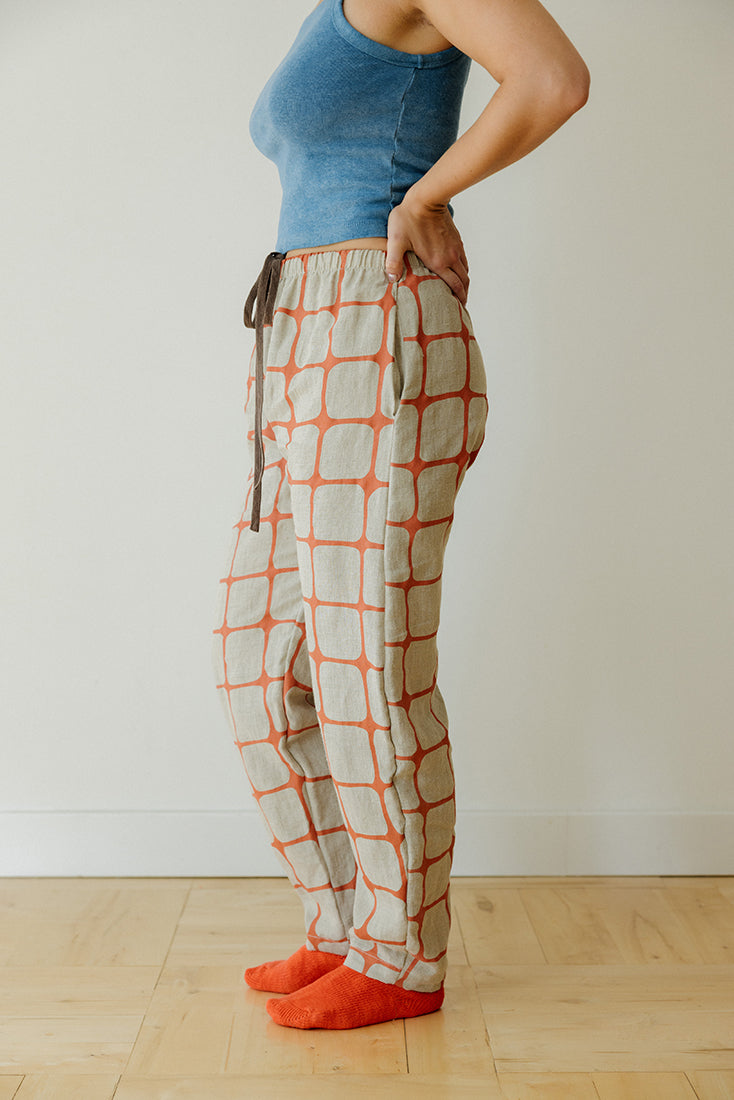 Hemp Tie Pant- Fence