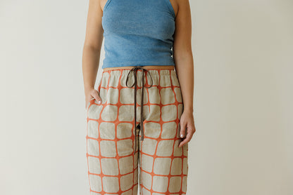 Hemp Tie Pant- Fence