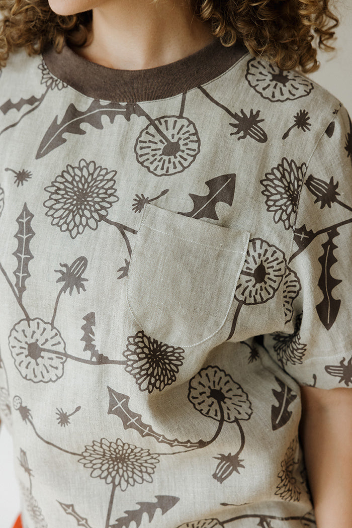 Hemp Pocket Tee - Dandelion