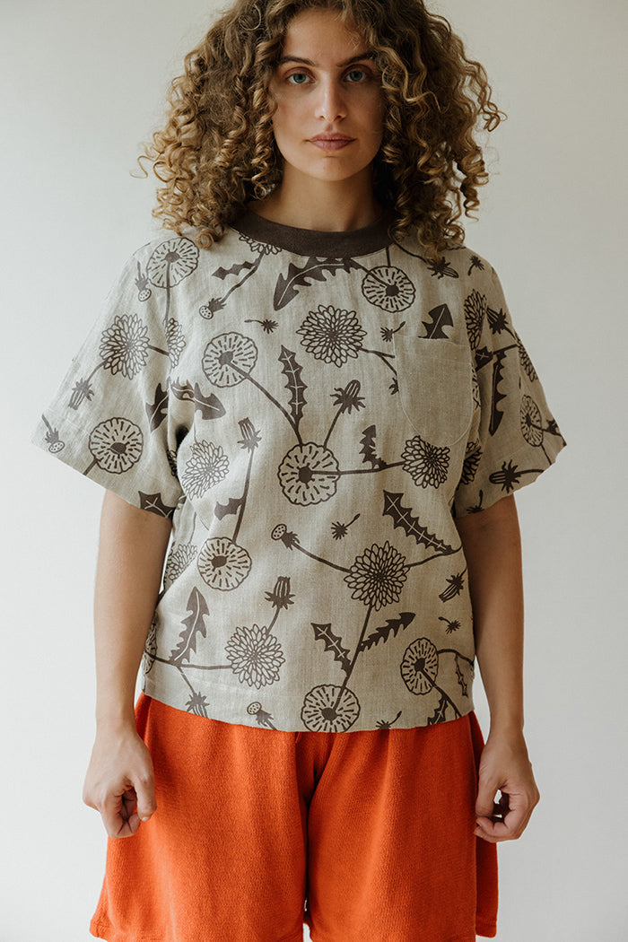 Hemp Pocket Tee - Dandelion