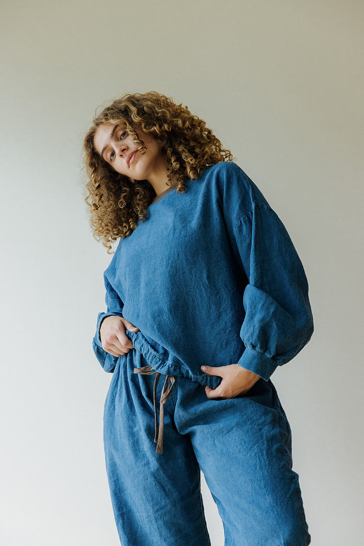 Hemp Long Sleeve - Indigo