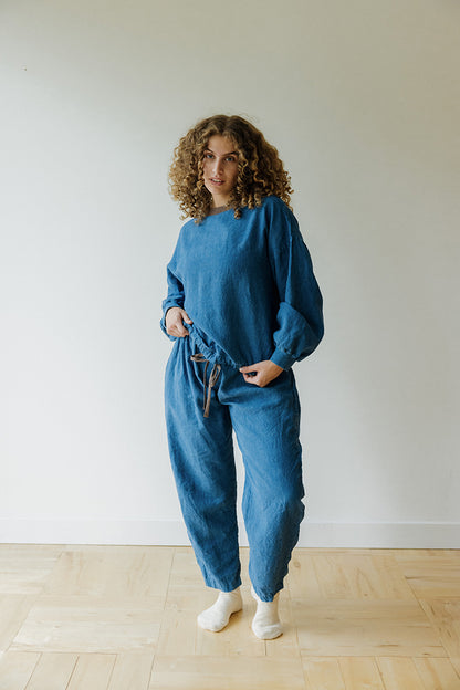 Hemp Pant- Indigo