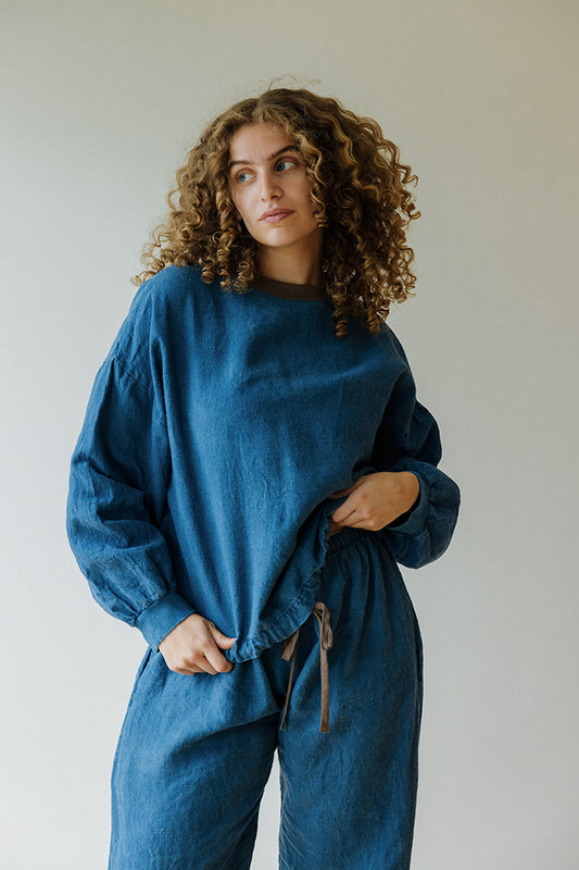 Hemp Long Sleeve - Indigo