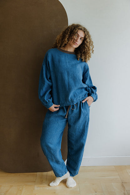 Hemp Pant- Indigo