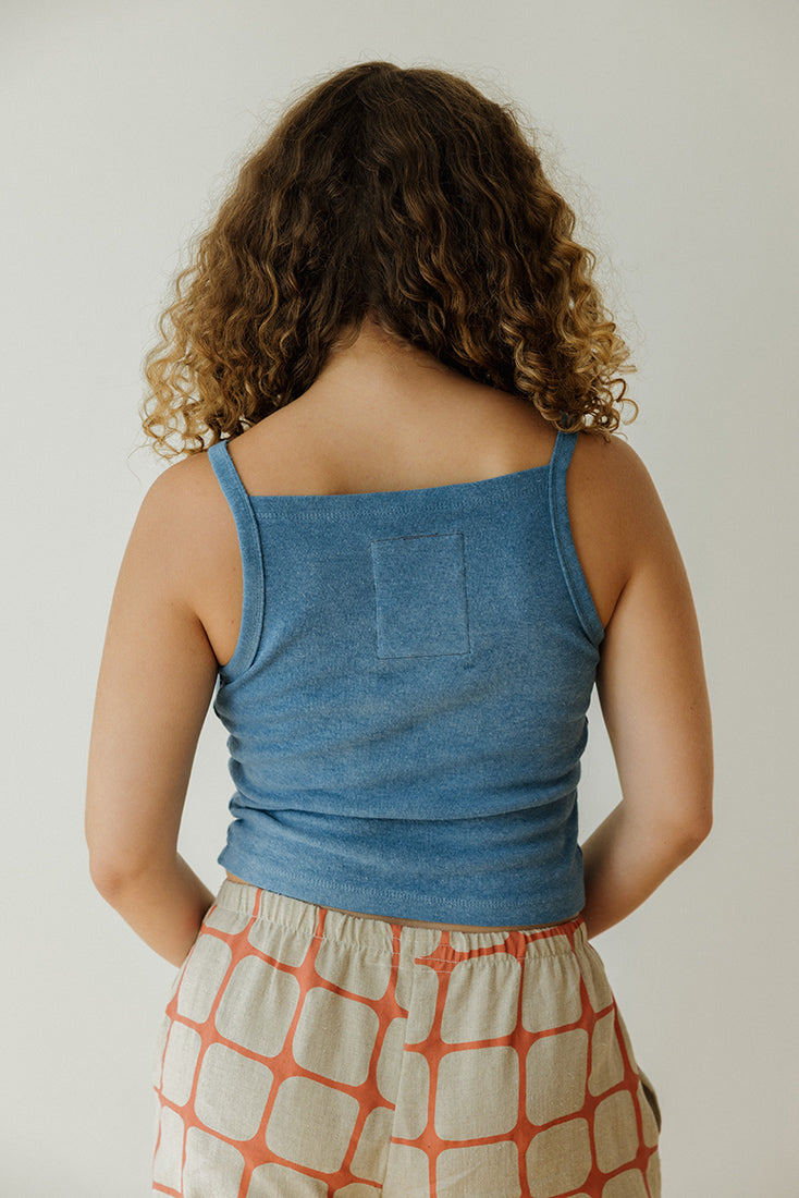 Hemp Tank - Indigo