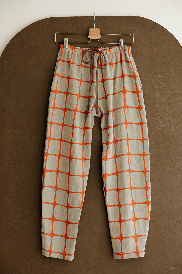 Hemp Tie Pant- Fence