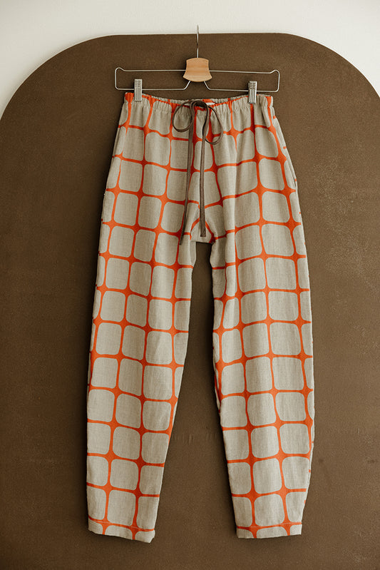 Hemp Tie Pant- Fence