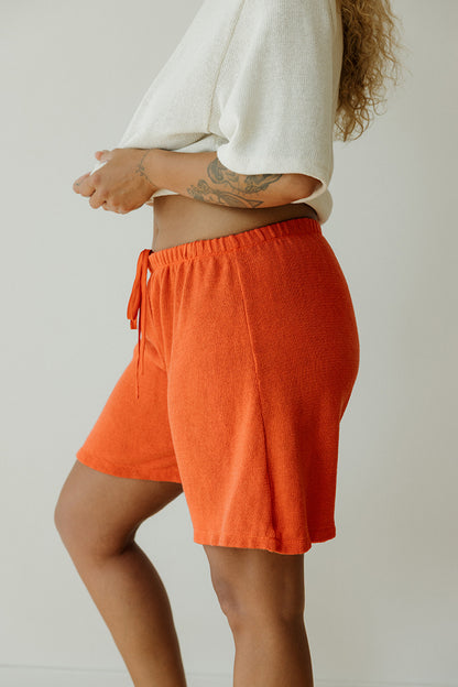 Hemp Knit Short - Poppy Orange