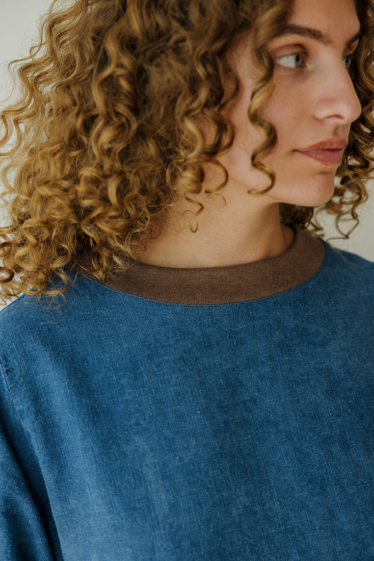 Hemp Dress- Indigo