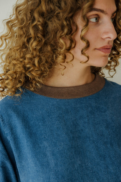 Hemp Dress- Indigo