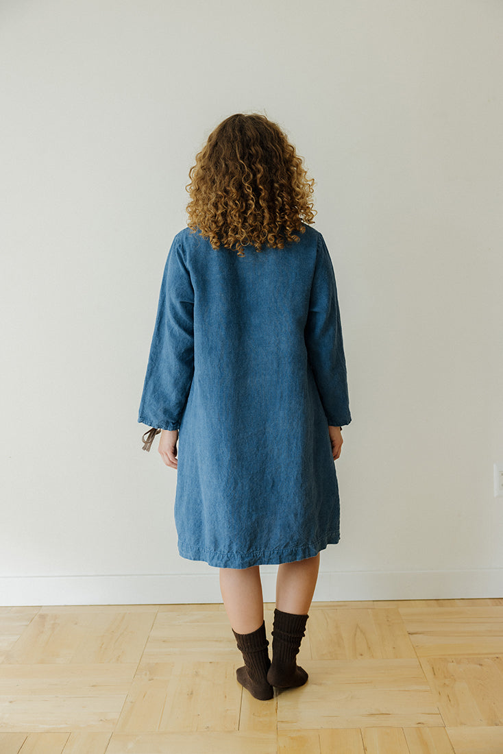 Hemp Dress- Indigo