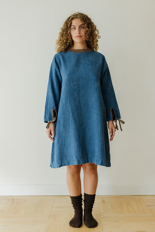 Hemp Dress- Indigo