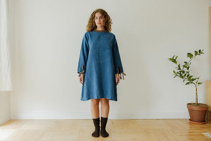 Hemp Dress- Indigo