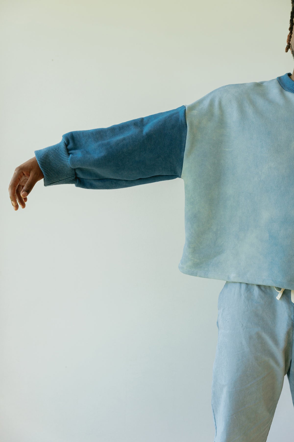 Indigo Block Sweatshirt