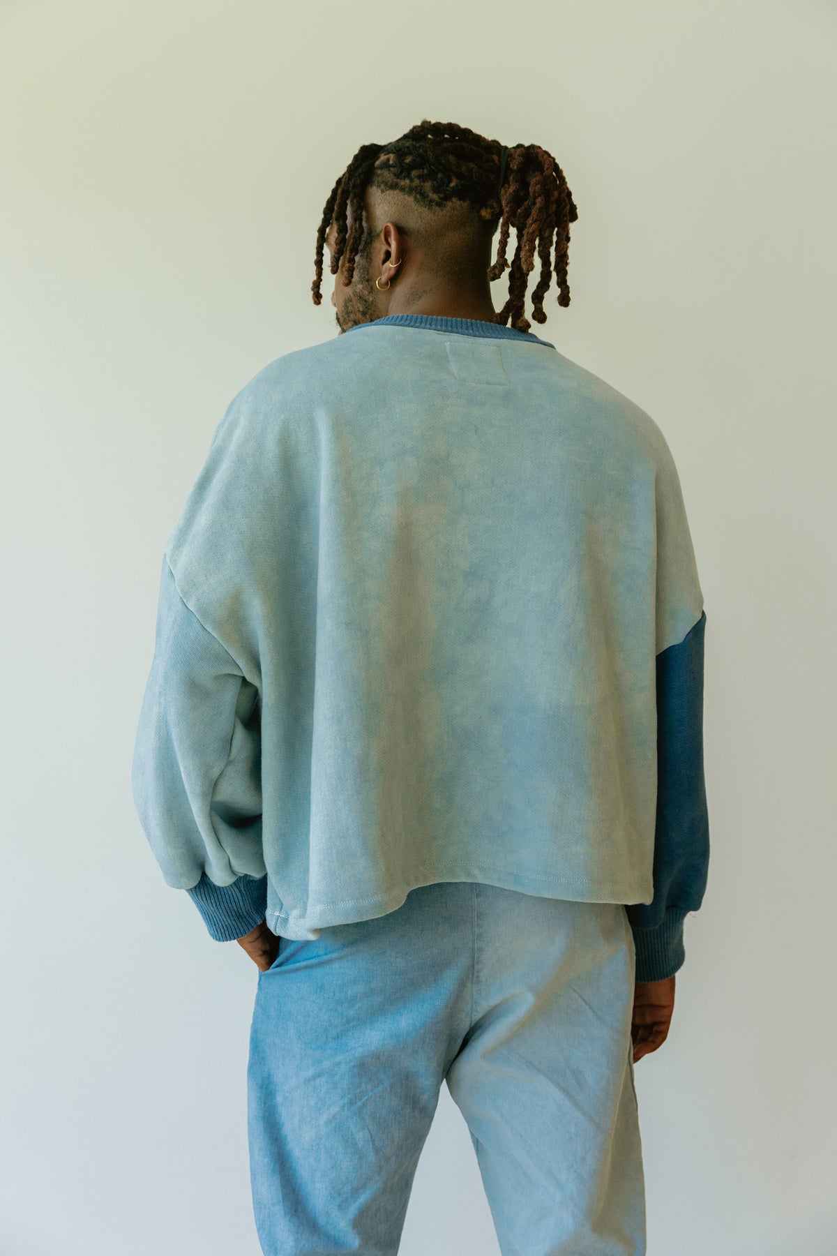 Indigo Block Sweatshirt