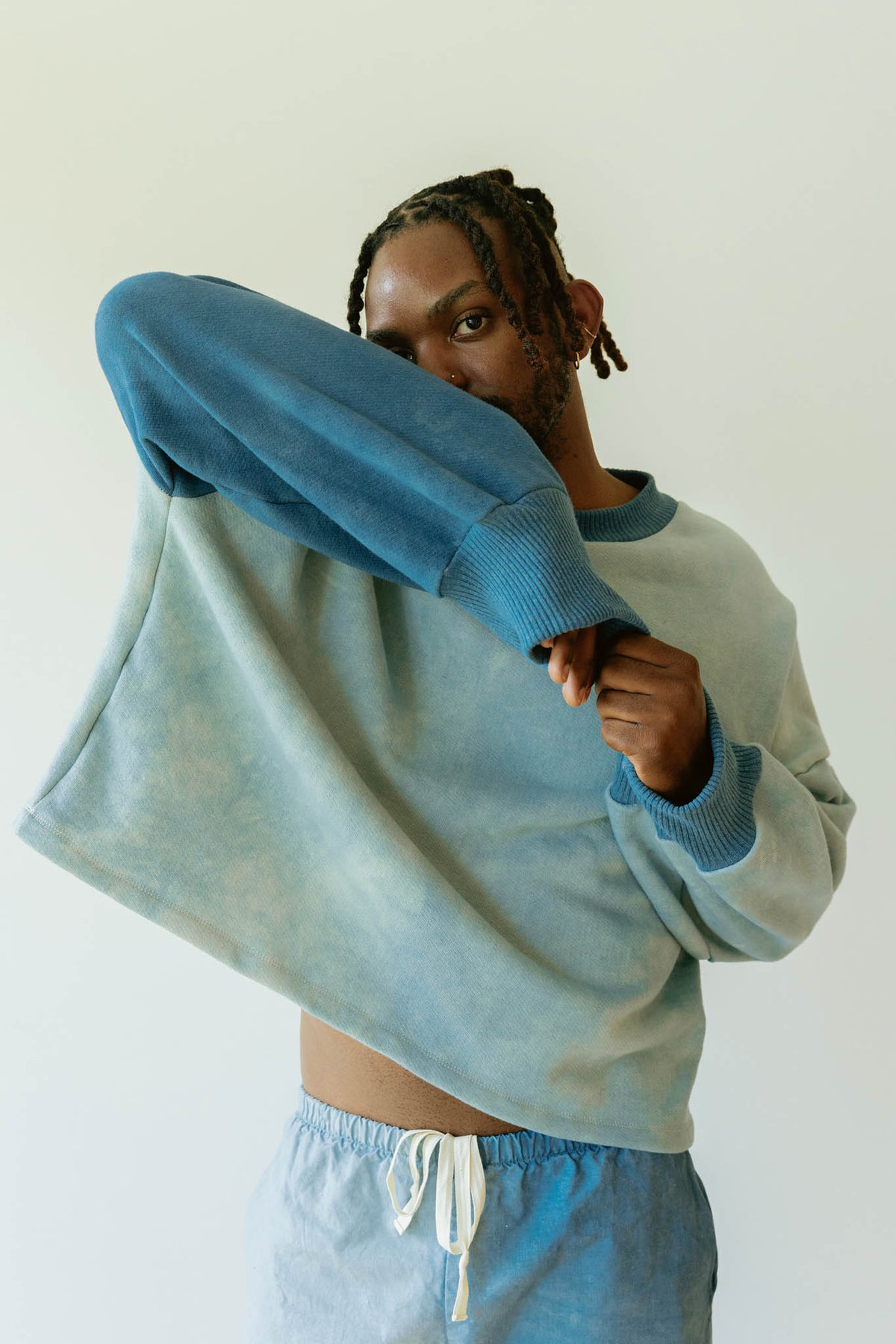 Indigo Block Sweatshirt