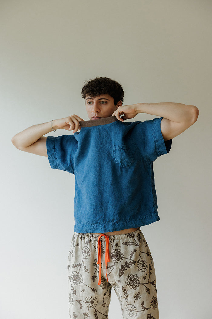 Hemp Pocket Tee - Indigo