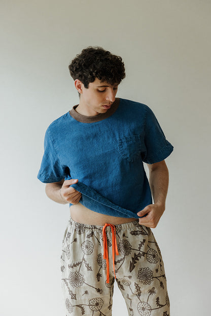 Hemp Pocket Tee - Indigo