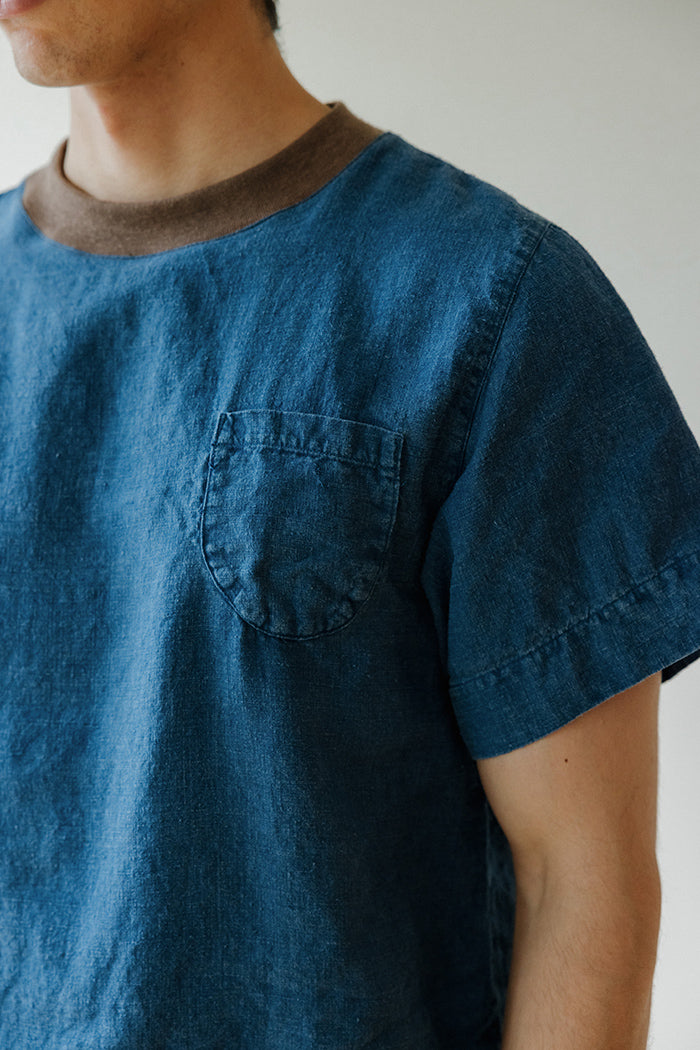 Hemp Pocket Tee - Indigo