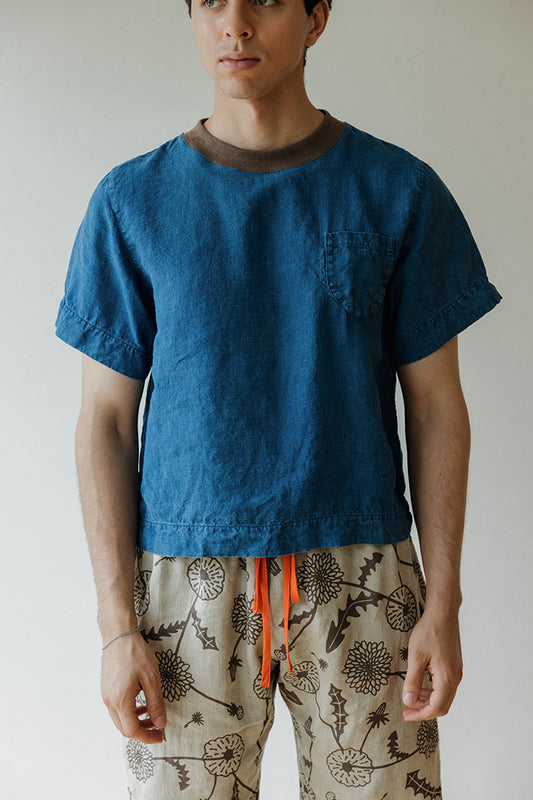 Hemp Pocket Tee - Indigo