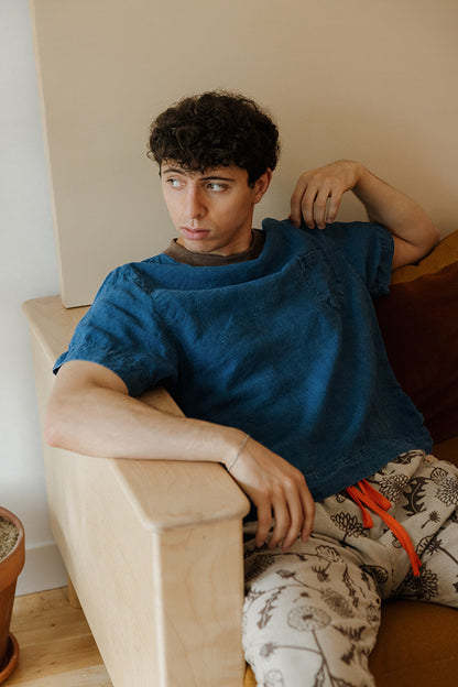 Hemp Pocket Tee - Indigo