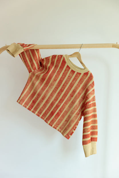 Red Stripe Sweatshirt