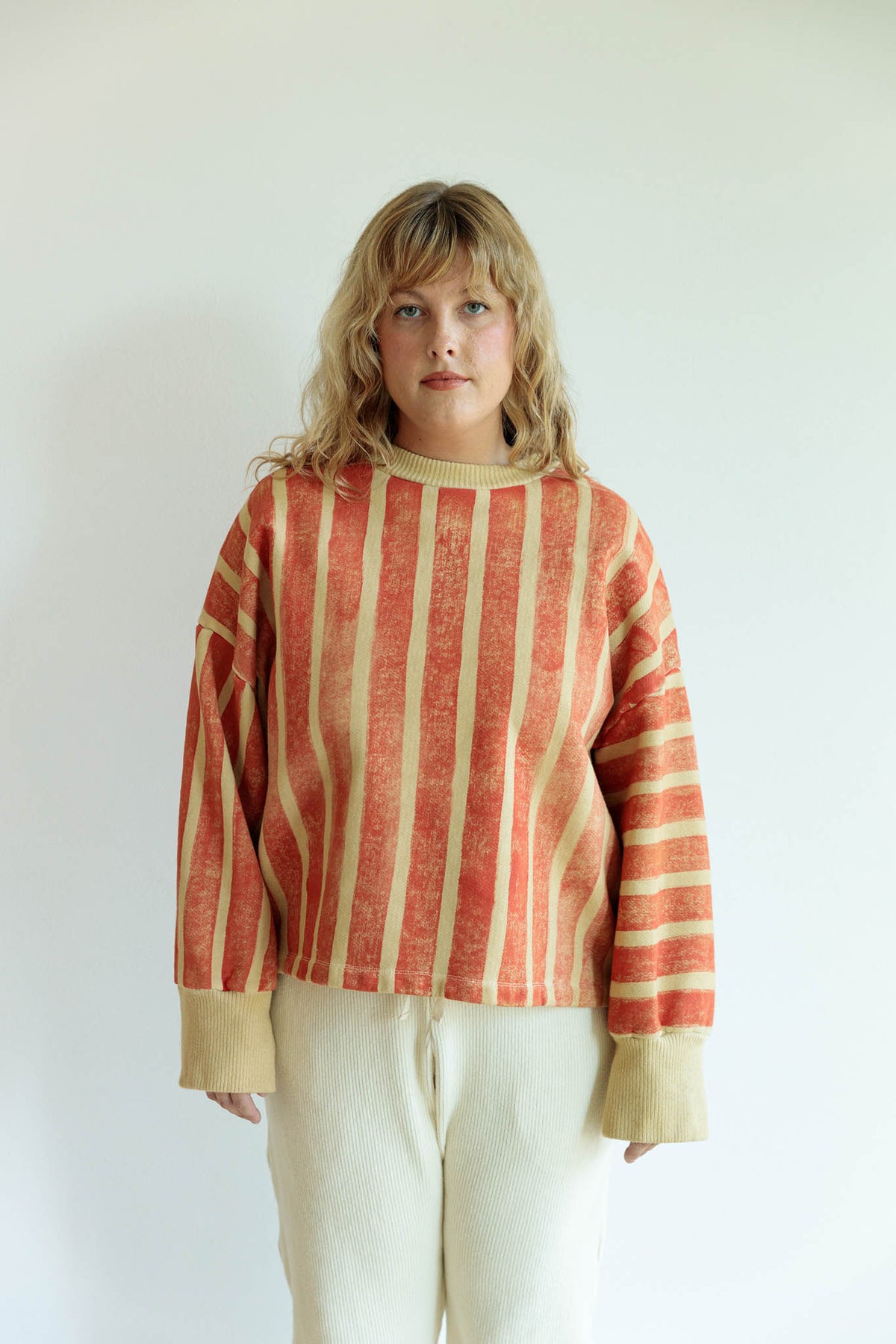 Red Stripe Sweatshirt