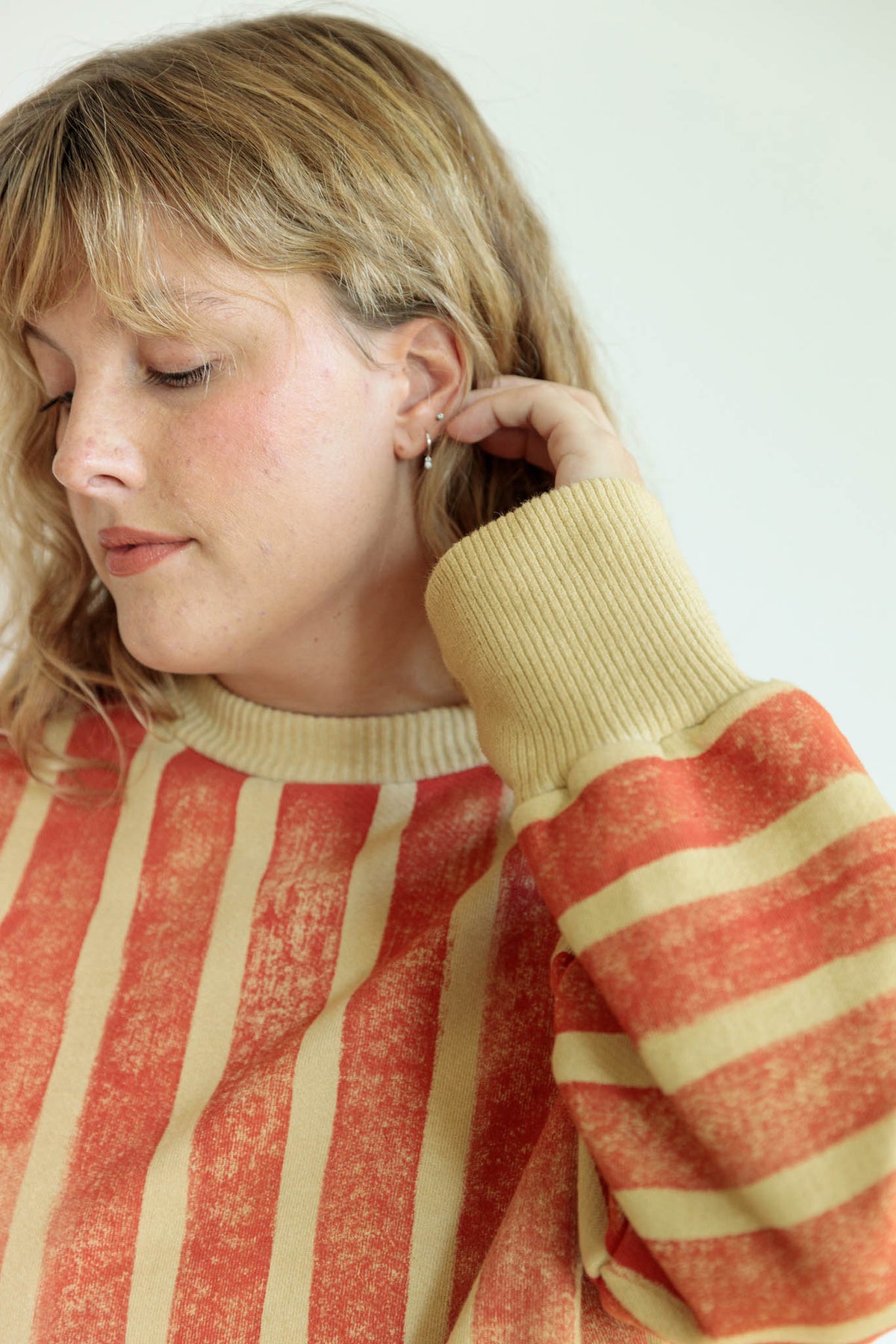 Red Stripe Sweatshirt