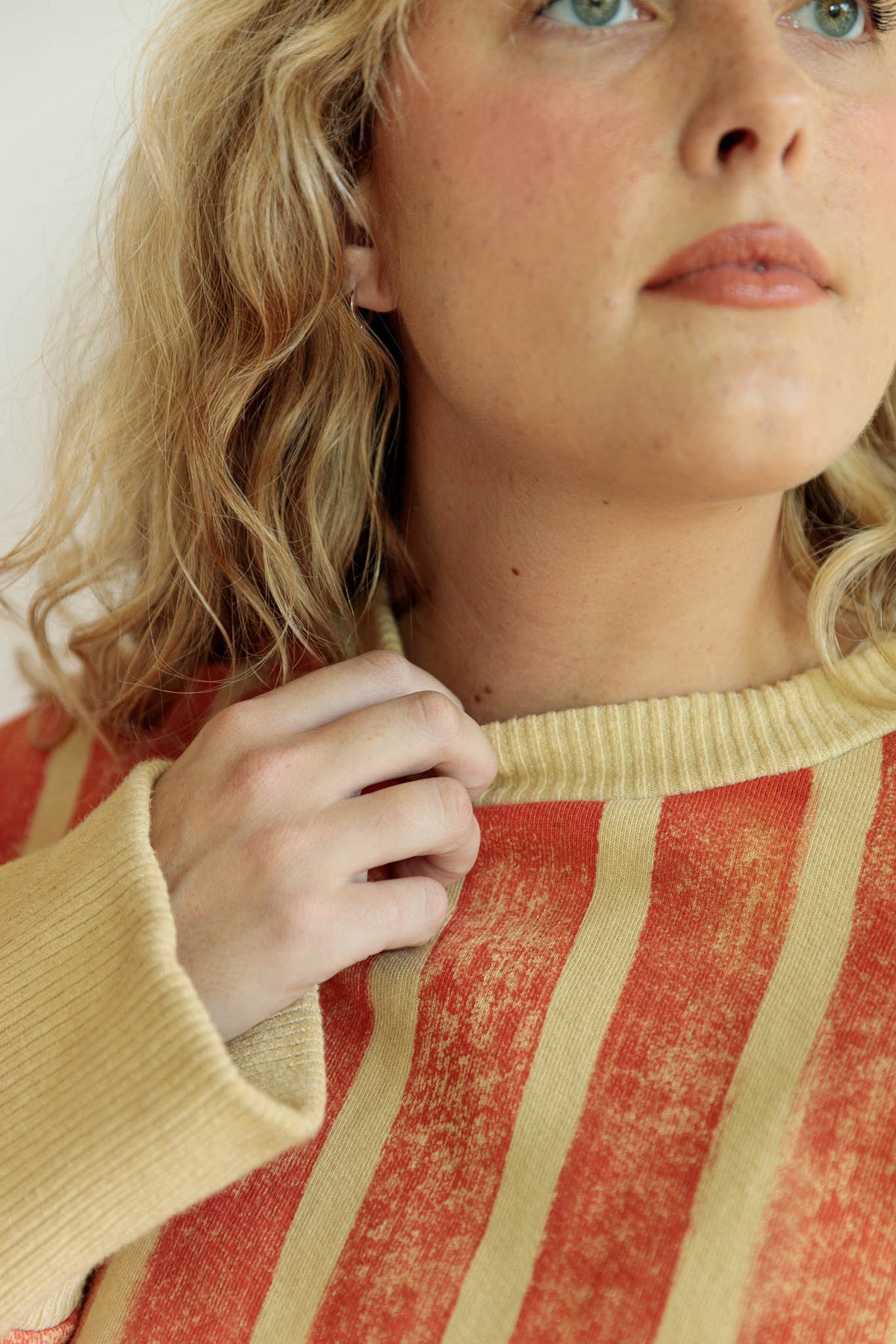 Red Stripe Sweatshirt