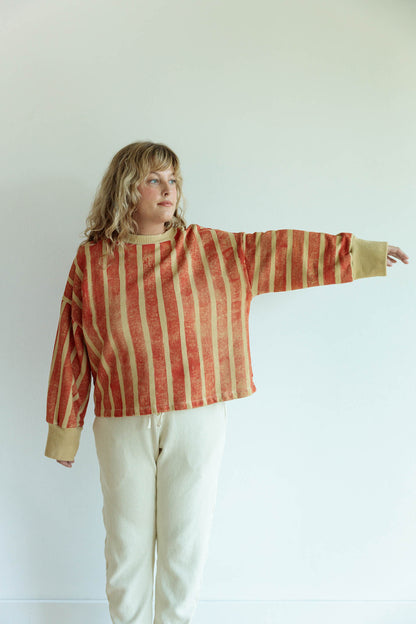 Red Stripe Sweatshirt