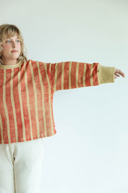 Red Stripe Sweatshirt