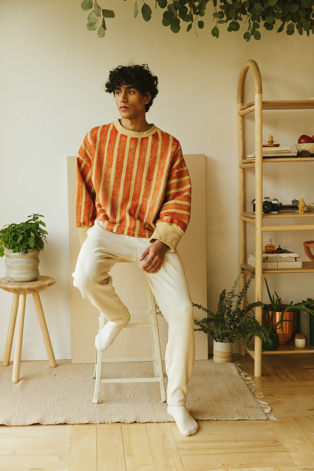Red Stripe Sweatshirt