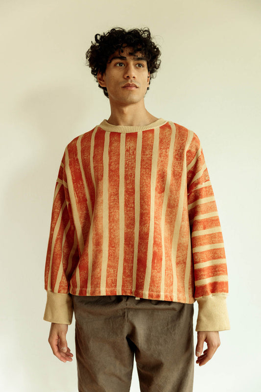 Red Stripe Sweatshirt