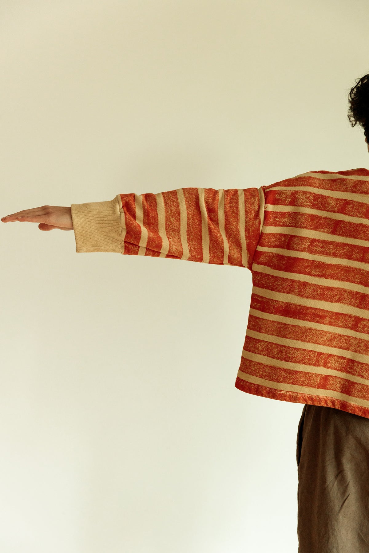 Red Stripe Sweatshirt