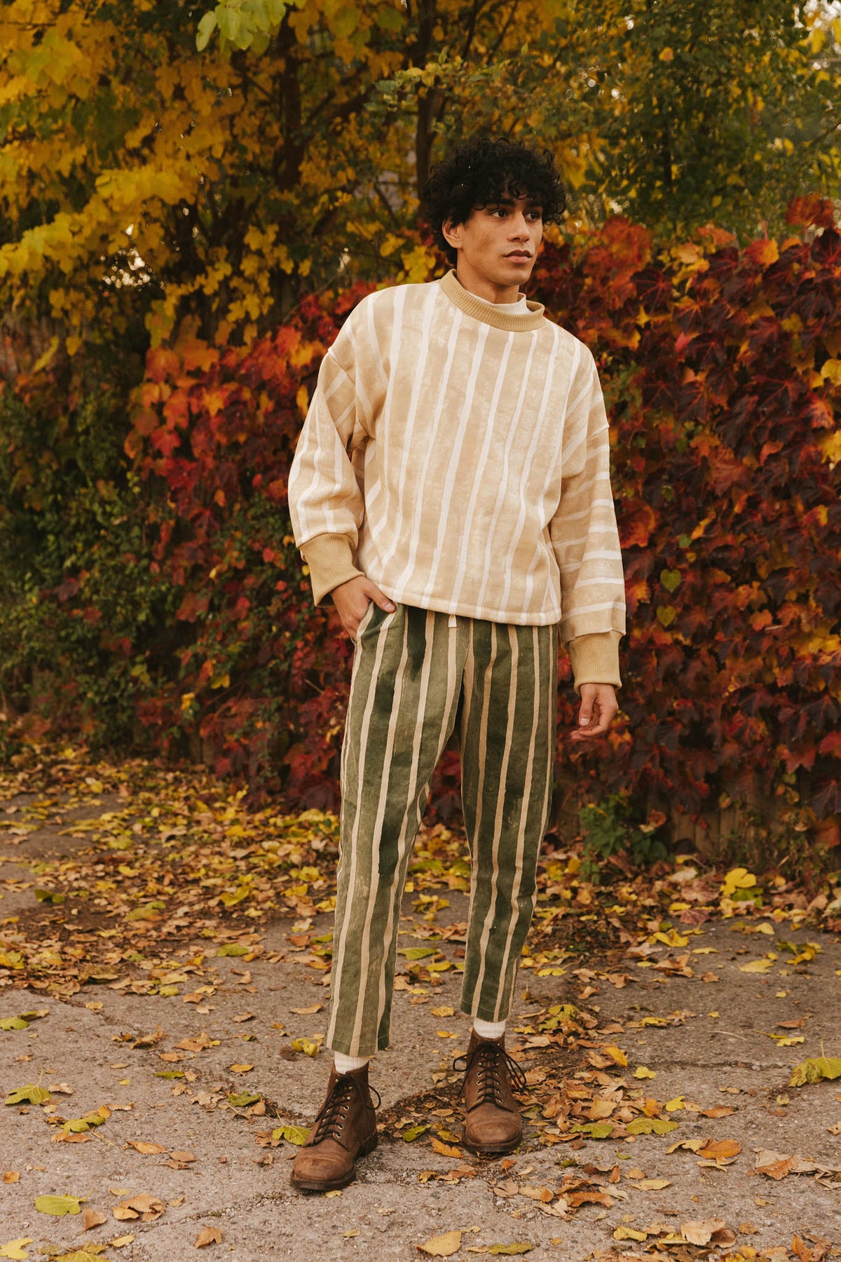 Chestnut Stripe Sweatshirt