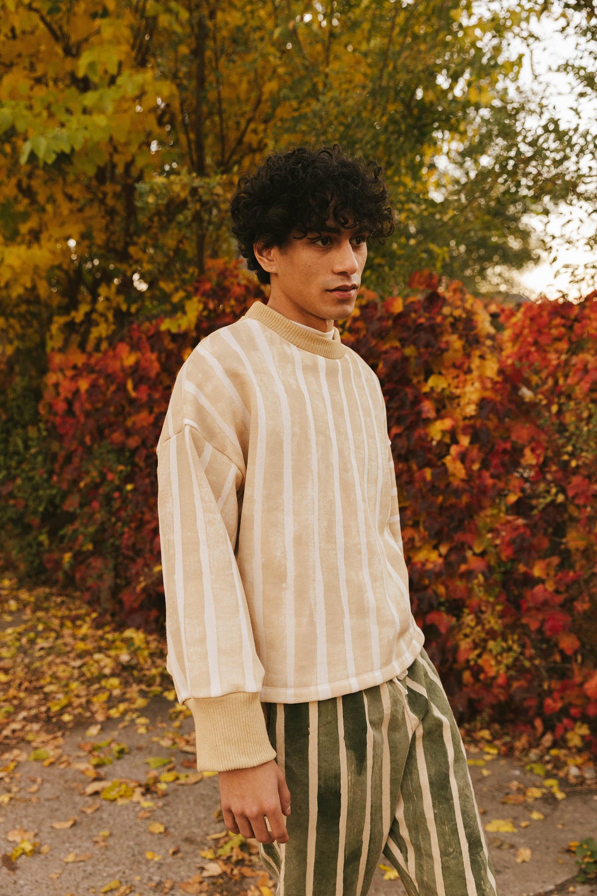 Chestnut Stripe Sweatshirt