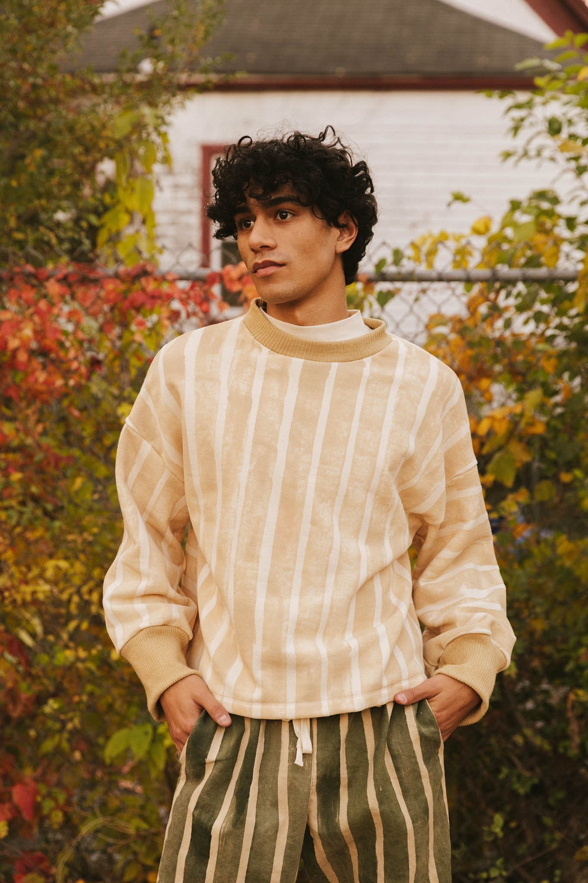 Chestnut Stripe Sweatshirt