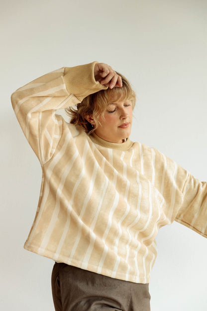 Chestnut Stripe Sweatshirt