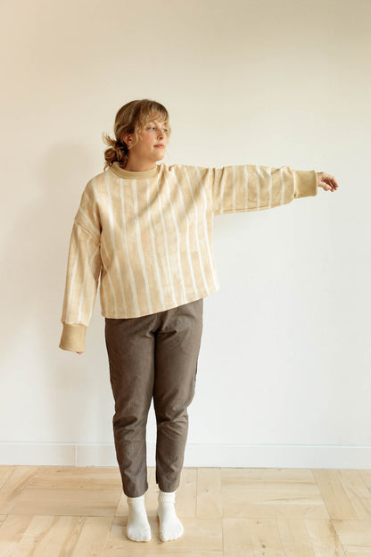 Chestnut Stripe Sweatshirt