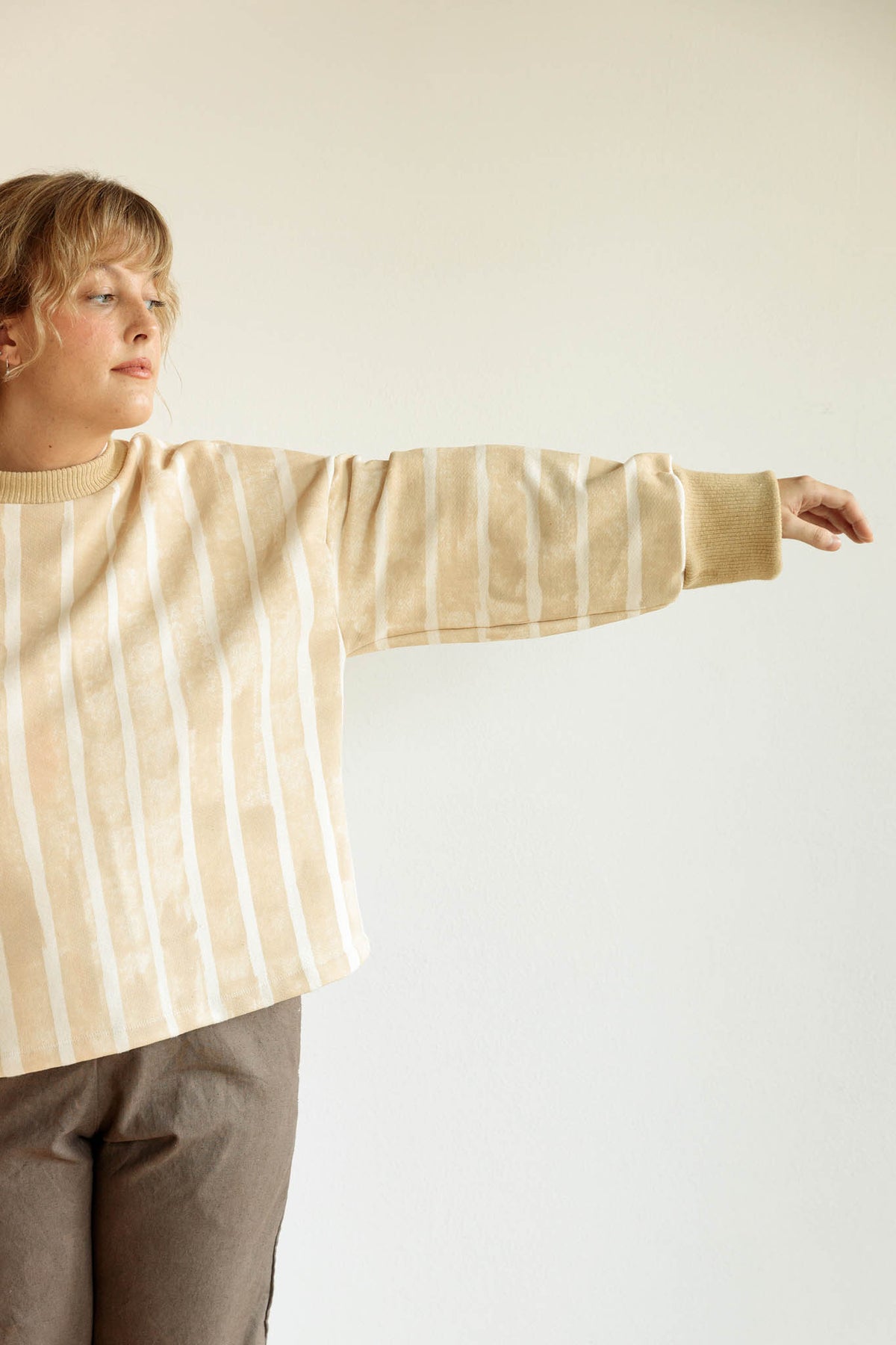 Chestnut Stripe Sweatshirt