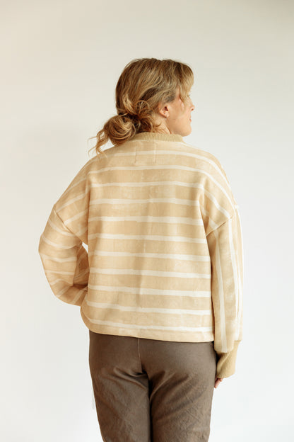 Chestnut Stripe Sweatshirt